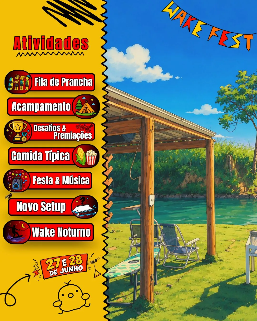 1º Wake Fest — Edição Talula — arte oficial 2